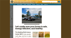 Desktop Screenshot of buildingperformancecenter.org